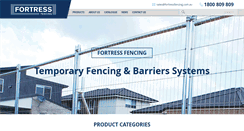 Desktop Screenshot of fortressfencing.com.au